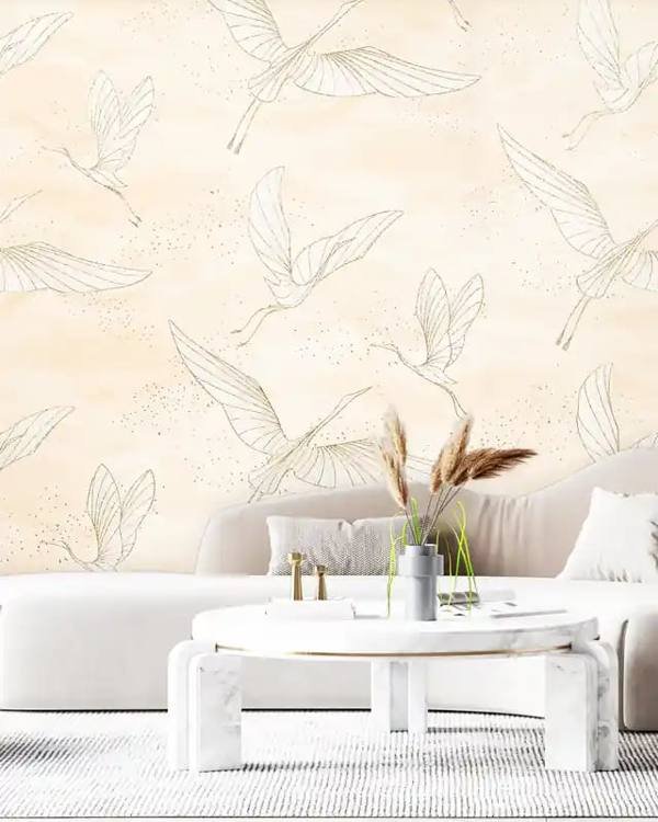 Golden Flying Birds
