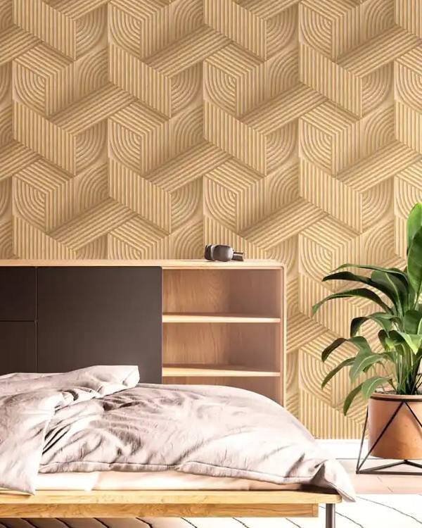 3D Wood Hexagon