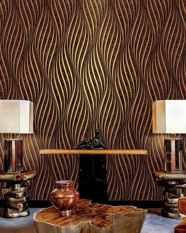 3D Black Waves
