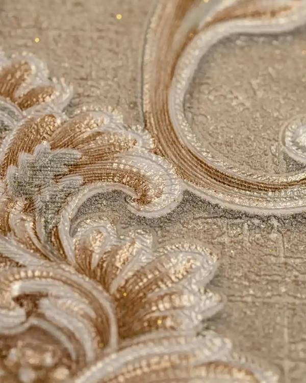 Beige Damask Elegance