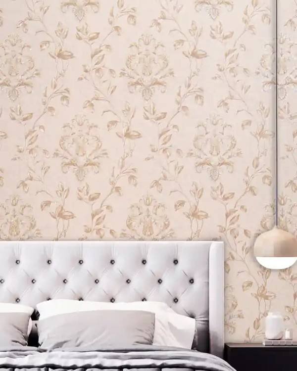 Ivory Floral Damask