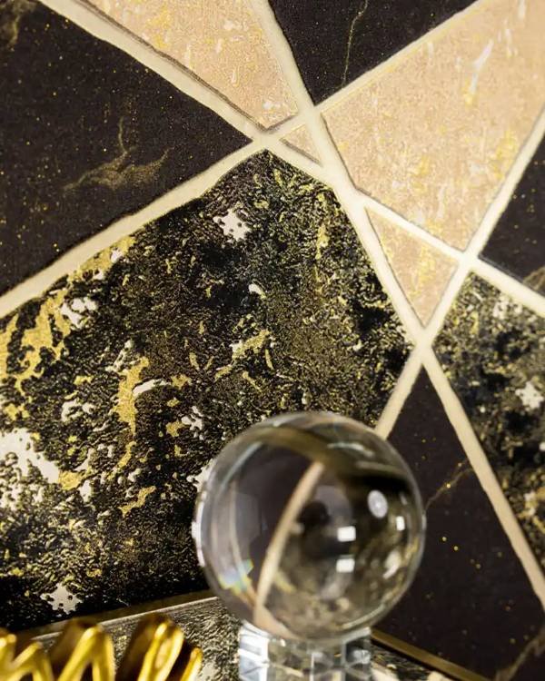 Gold Geometric Marble
