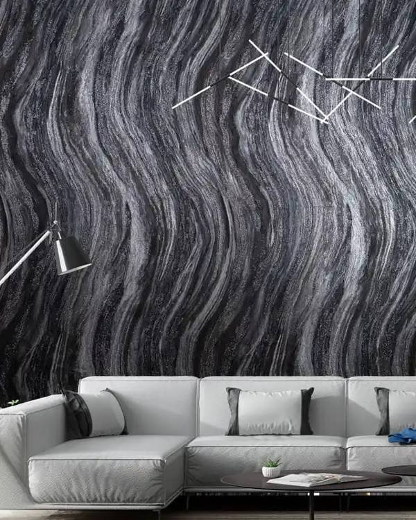 Silver Glitter Marble