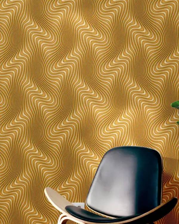 3D Golden Waves
