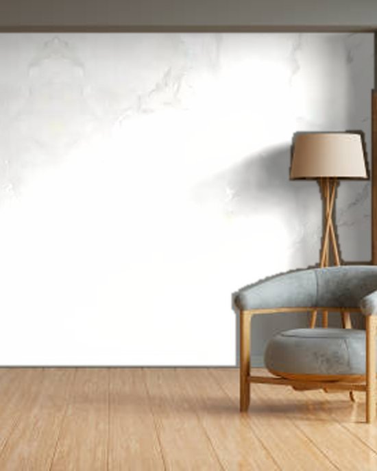 Carrara Marble White wallpaper on a room wall