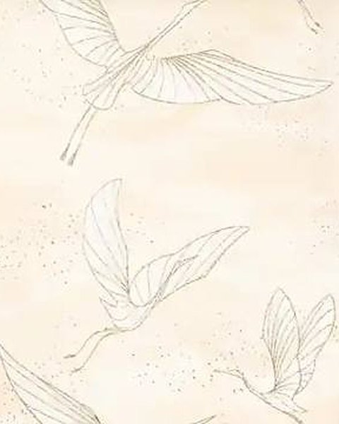 Golden Flying Birds wallpaper close-up