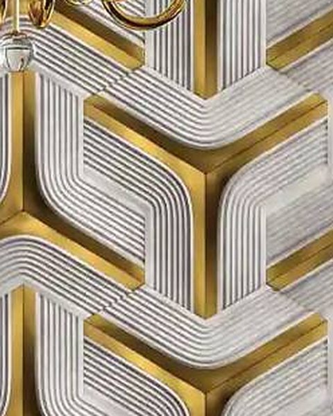 3D Gold Maze wallpaper close-up