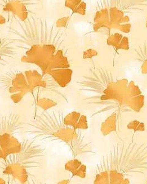 Cream Gold Ginkgo wallpaper close-up