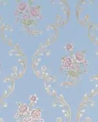 Framed Rose Motif wallpaper close-up