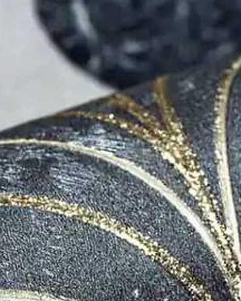 Grey Art Deco wallpaper close-up