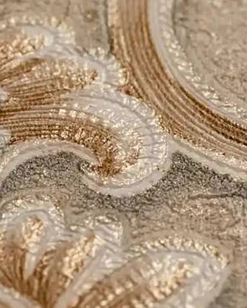 Beige Damask Elegance wallpaper close-up
