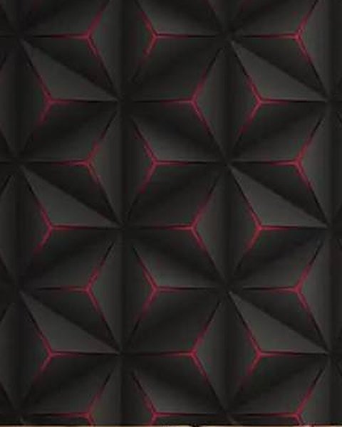 Black Red Hexagon Glow wallpaper close-up