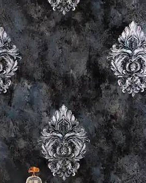 Midnight Damask wallpaper close-up