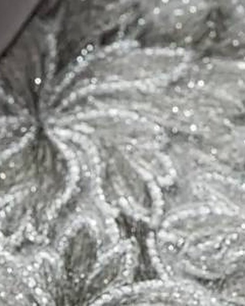 Silver Floral Vine wallpaper close-up