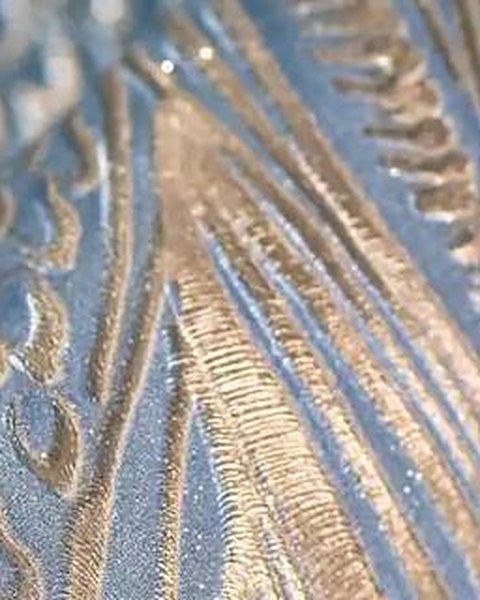 Blue Gold Brocade wallpaper close-up