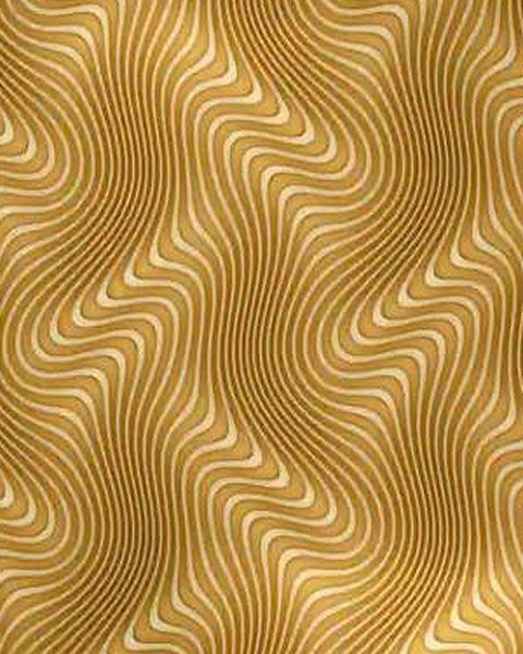 3D Golden Waves wallpaper close-up