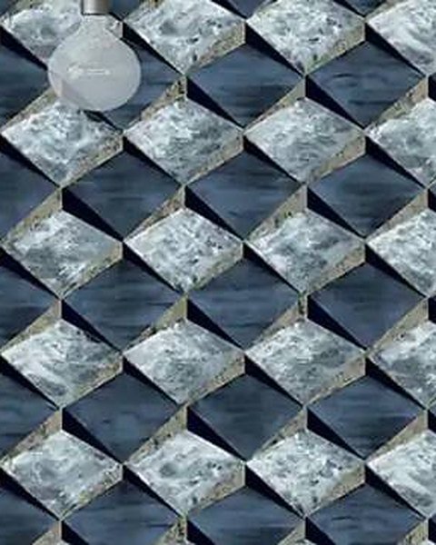 3D Blue Cubes wallpaper close-up